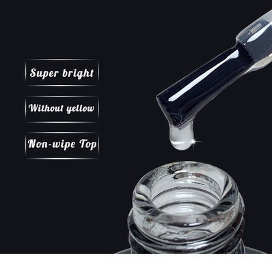 Resin high glossy 8ml No Wipe Top Coat Gel Polish for nail salon