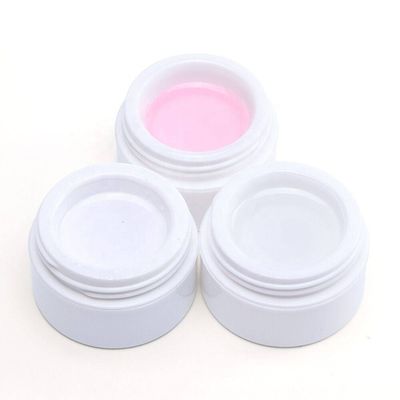 White Pink Nude Builder Gel OEM Crystal Jelly 15ml / 30ml Hard Builder Gel