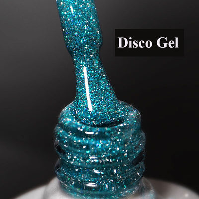 Organic Odorless Disco Gel Polish Reflective Night Diamond UV LED Gel Polish