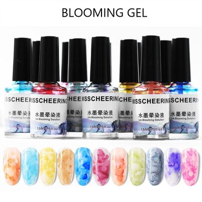 Nail Art Painting Flower Colors UV LED Soak Off Nail Blooming Gel Polish