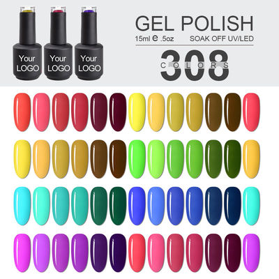 Color Gel Nail Polish For UV Soak Off Varnish Bottle Unique