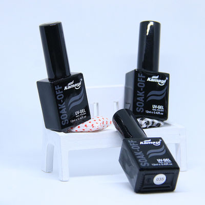 Black Bottle UV LED Soak Off Gel Nail Polish For Salon