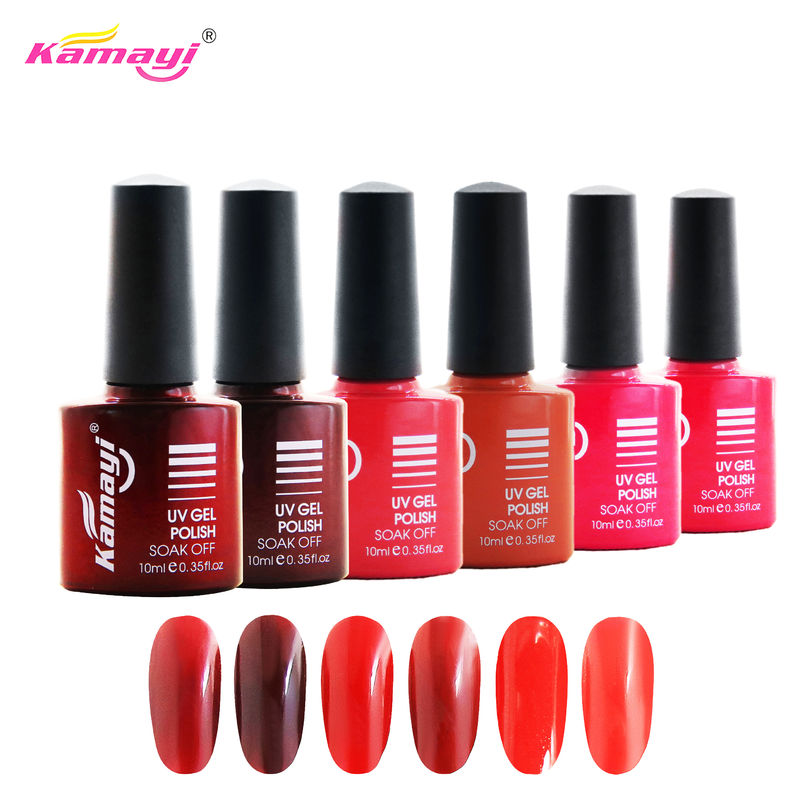 8ml UV Gel Salon Red Color Gel Polish