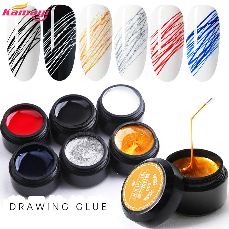 Stretching Painting Line Neon Glow Uv 5ml Nail Spider Gel